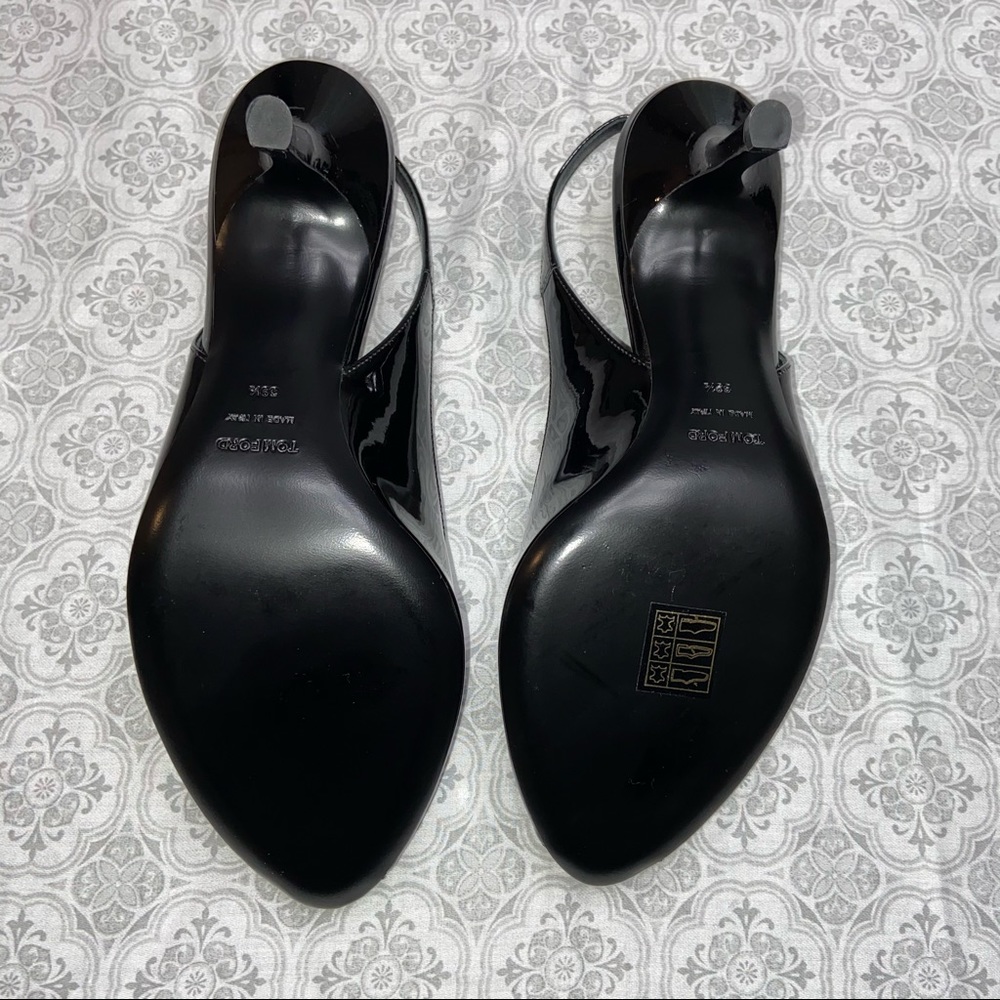 NEW TOM FORD Pee-Toe Slingback Pumps 39.5 - Picture 9 of 14